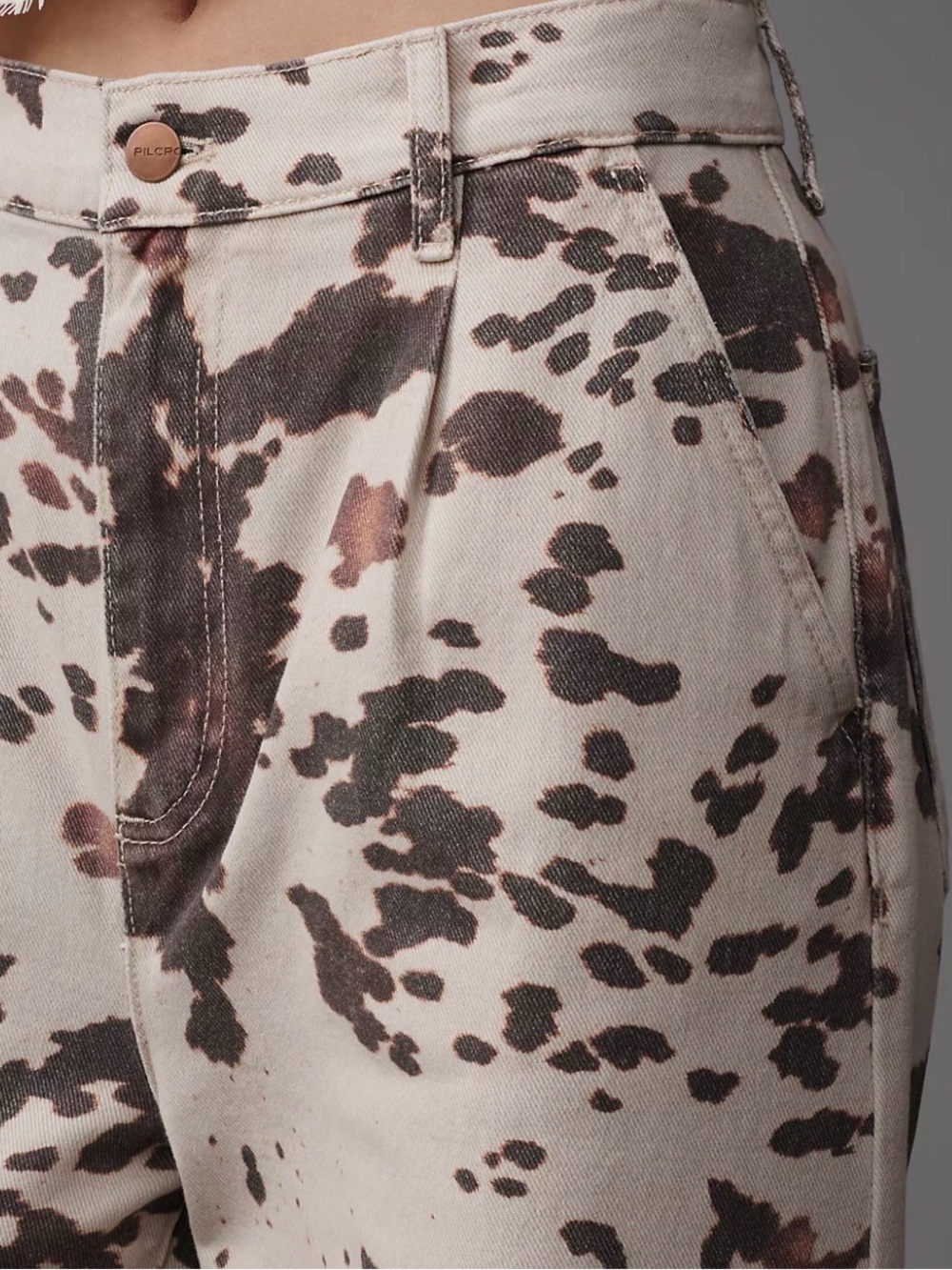 Leon Double Hem High-Rise Wide-Leg Cuffed Jeans by Pilcro Size 25 - Picture 15 of 15